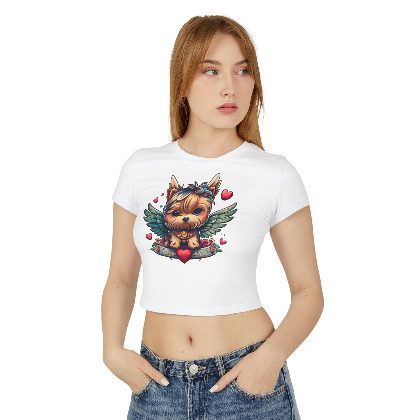 Princess Grace Cute Yorkie Graphic Baby Tee for Dog Lovers