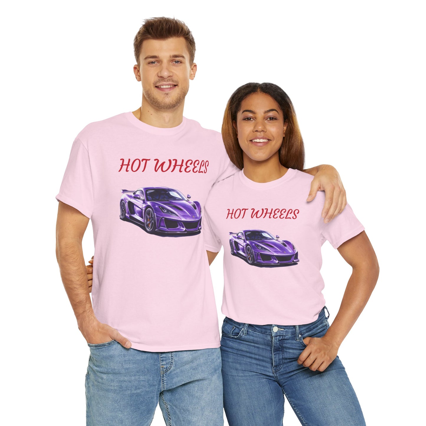 Princess Grace Hot Wheels Graphic Unisex Heavy Cotton Tee Perfect for Car Enthusiasts