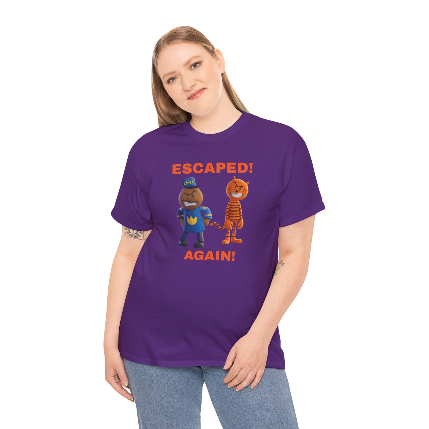 Princess Grace Humorous Escaped Again Unisex Heavy Cotton Tee
