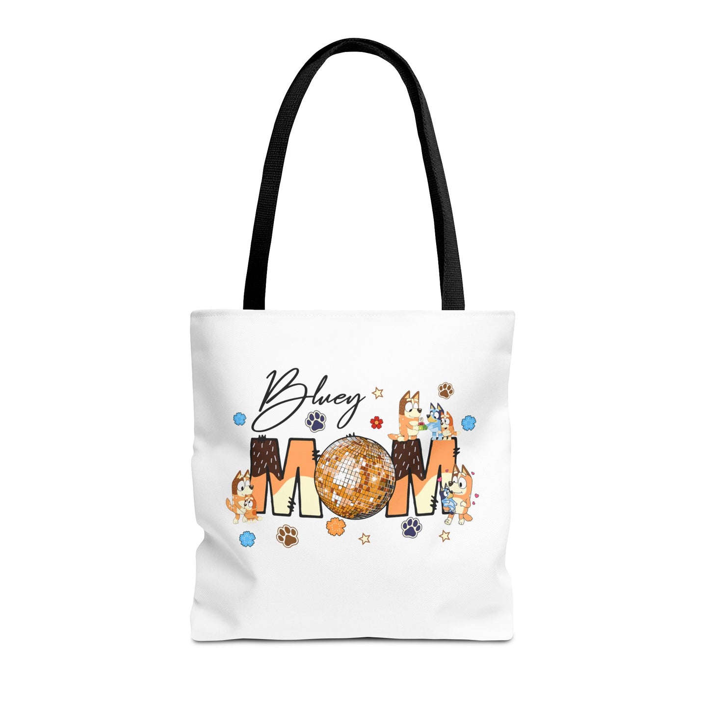 Princess Grace Bluey Mom Tote Bag Fun and Whimsical Design for Moms