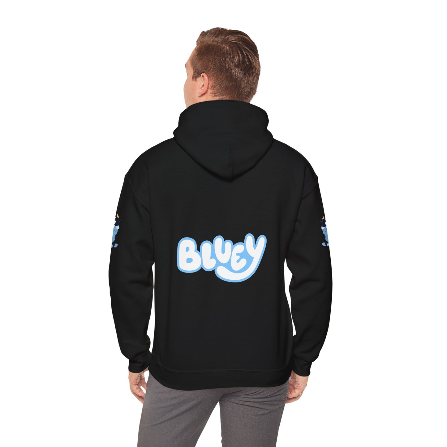 Princess Grace Bluey Unisex Heavy Blend Hoodie Cozy Cartoon Sweatshirt for Kids & Adults