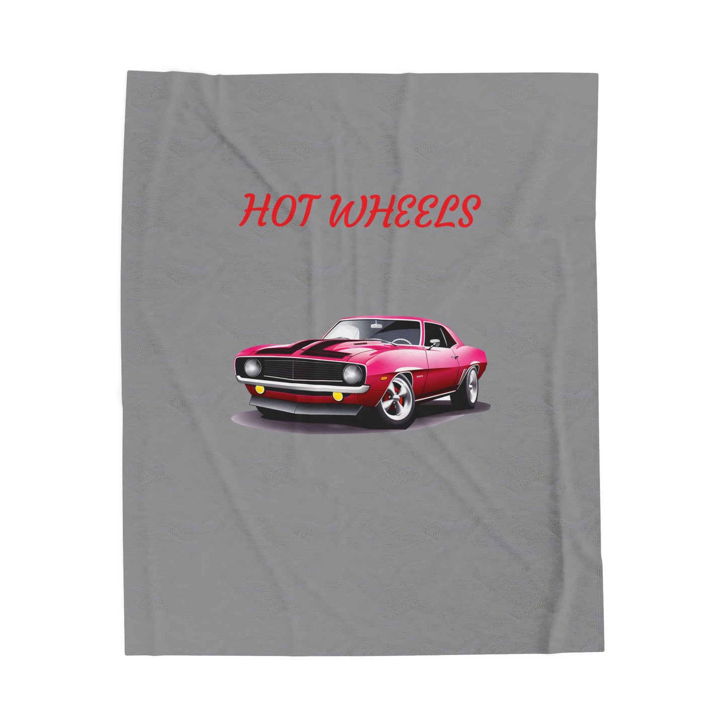 Princess Grace Hot Wheels Velveteen Plush Blanket Cozy Car Lover Gift