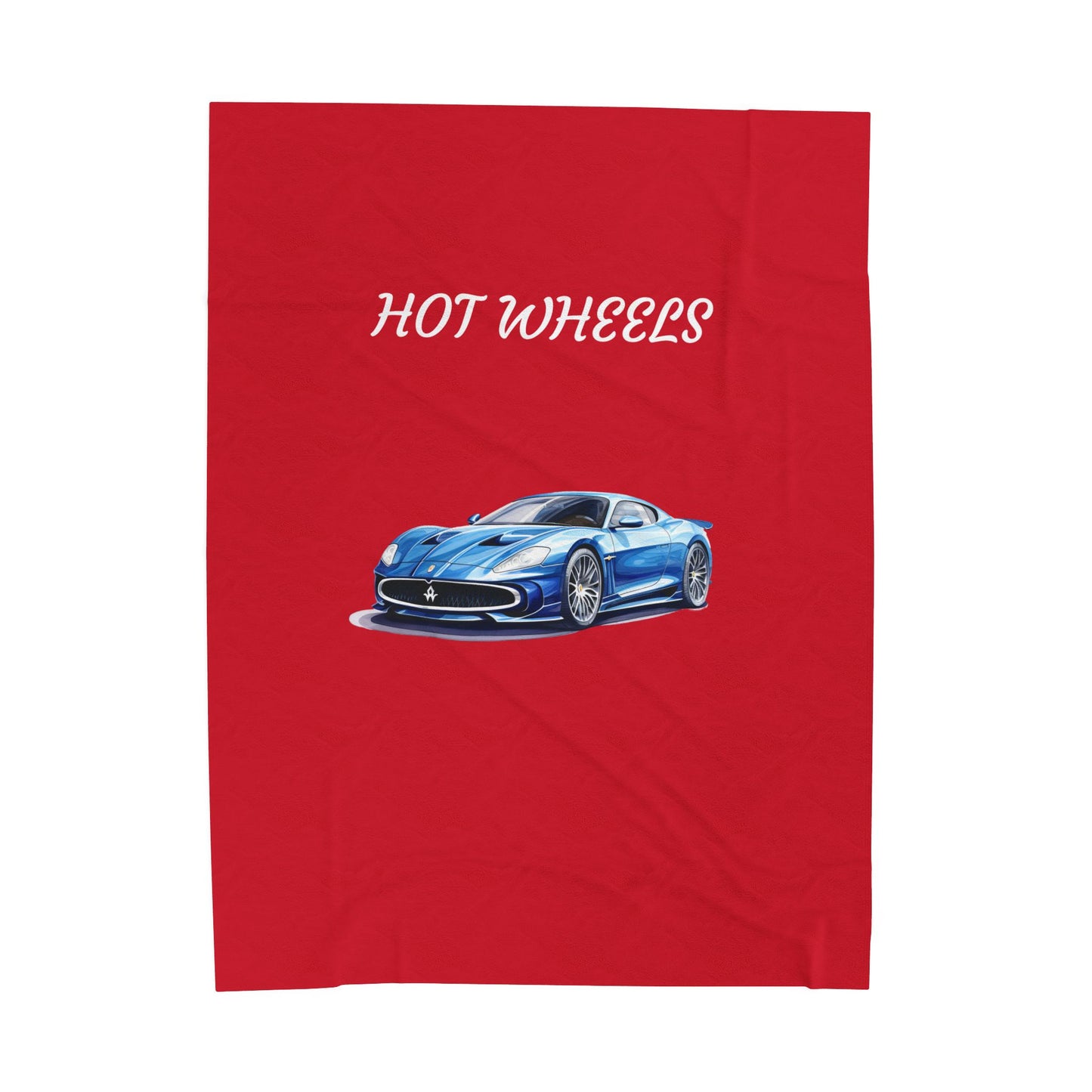 Princess Grace Hot Wheels Velveteen Plush Blanket Cozy Throw for Car Enthusiasts