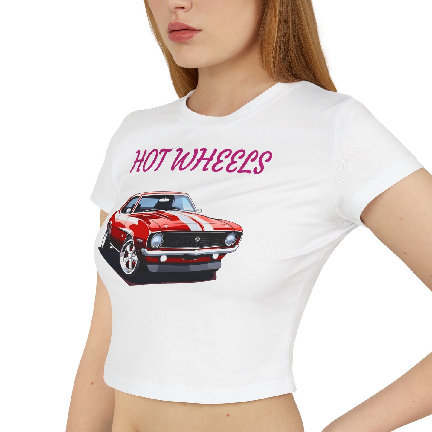 Princess Grace Retro Hot Wheels Baby Tee for Car Enthusiasts