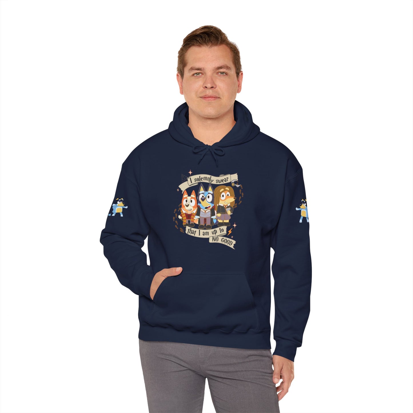 Princess Grace Bluey I Sincerely Sweet! Unisex Heavy Blend Hooded Sweatshirt for Fun Loving Fans