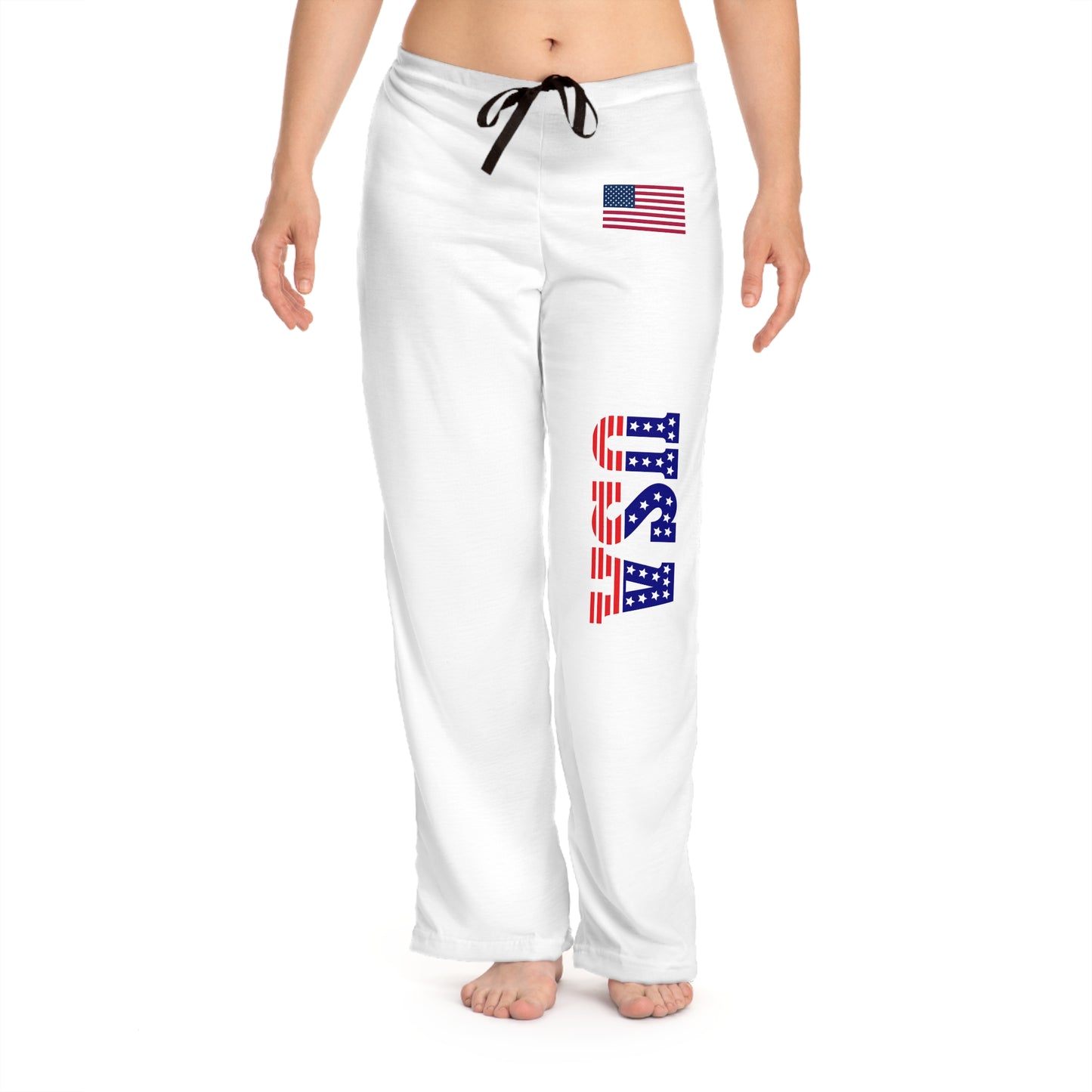 Princess Grace USA Flag Pajama Pants Comfortable Lounge Wear for Holidays