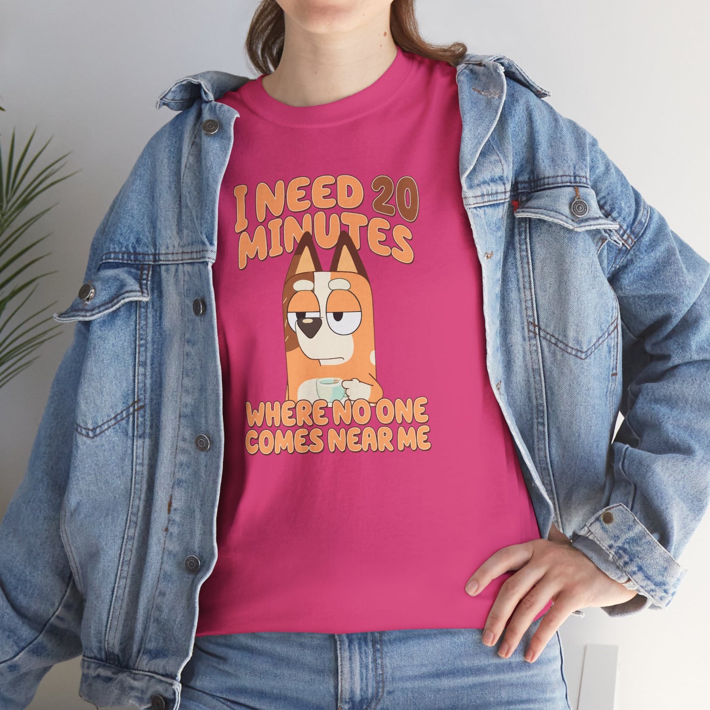 Princess Grace Bluey Funny Graphic Tee "I Need 20 Minutes"