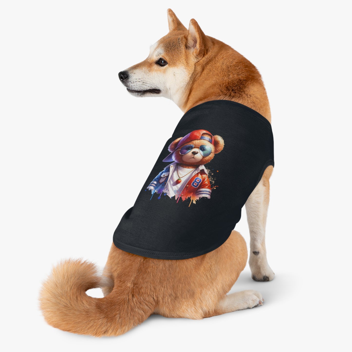 Princess Grace CUTE Cool Bear Pet Tank Top Stylish Dog Apparel for Fun Outings