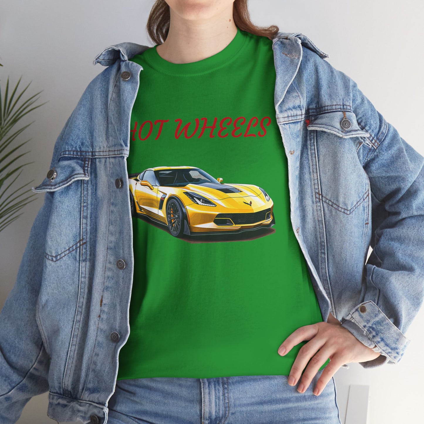 Princess Grace Hot Wheels Unisex Heavy Cotton Tee Sports Car Graphic T-Shirt