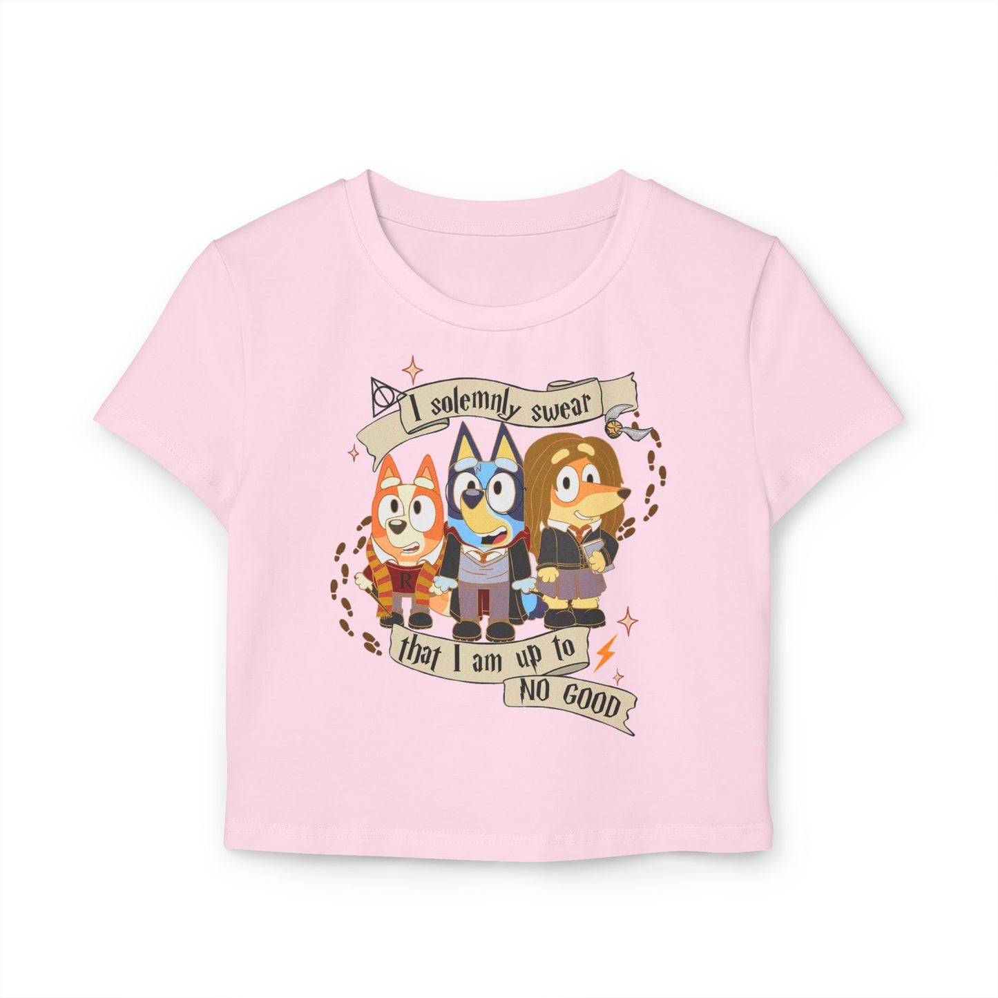 Princess Grace Bluey Cartoon Women's Baby Tee Fun & Playful Design