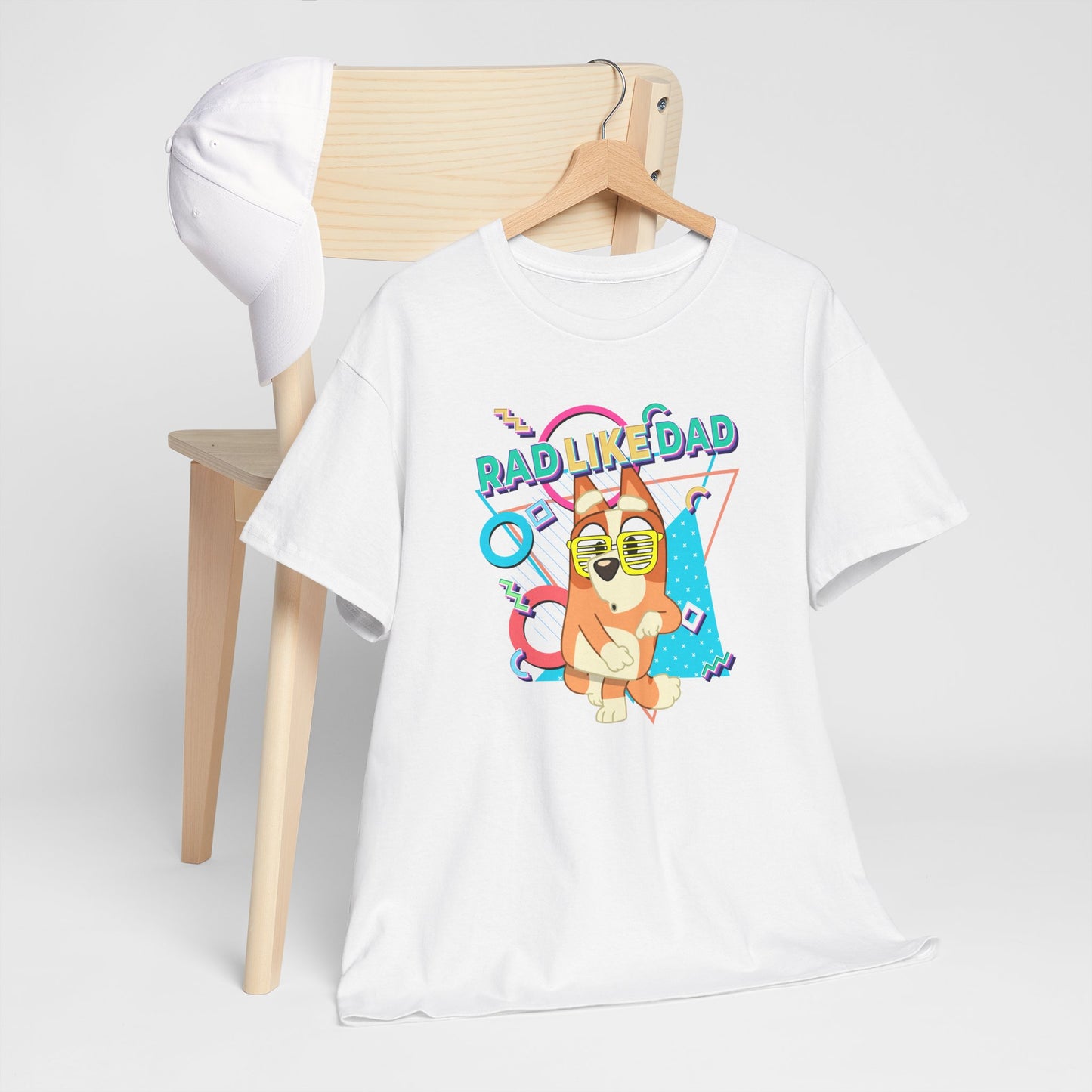 Princess Grace Bluer Rad Like Dad Fun Unisex Heavy Cotton Tee Graphic Tee for Everyday Wear and Gifts