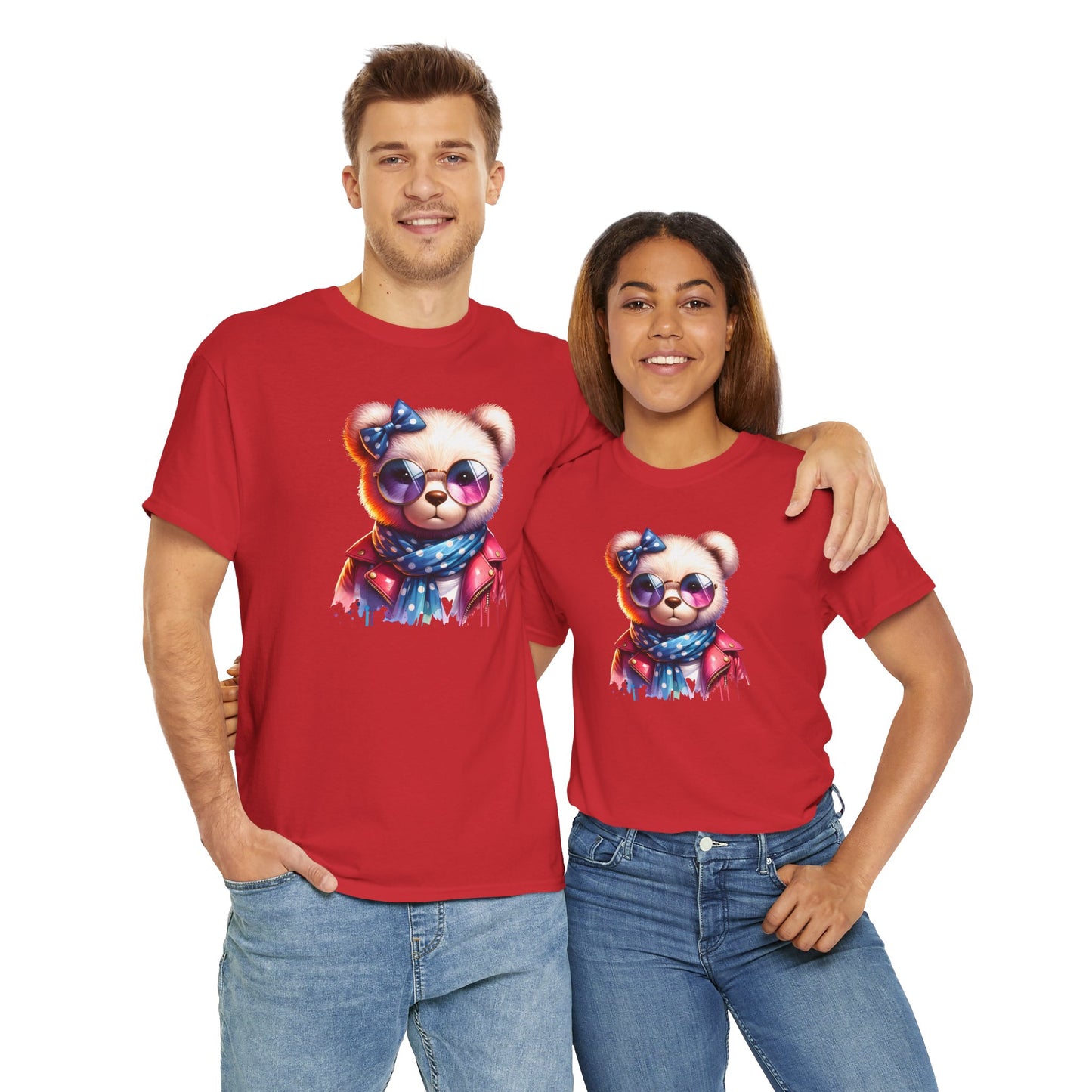 Princess Grace Cool Bear Graphic Unisex Heavy Cotton Tee Stylish & Fun for All