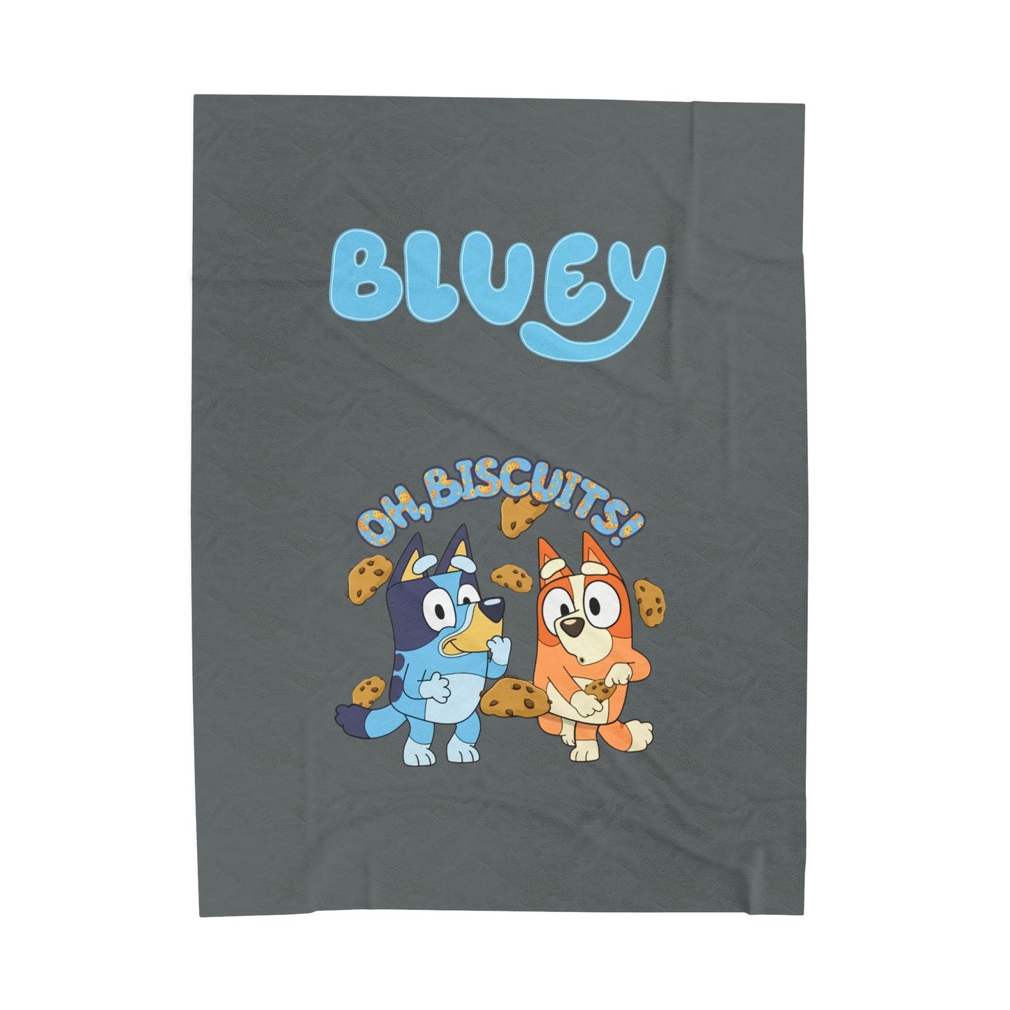 Princess Grace Bluey Oh Biscuits Velveteen Plush Blanket Cozy Kids Throw for Comfort and Fun