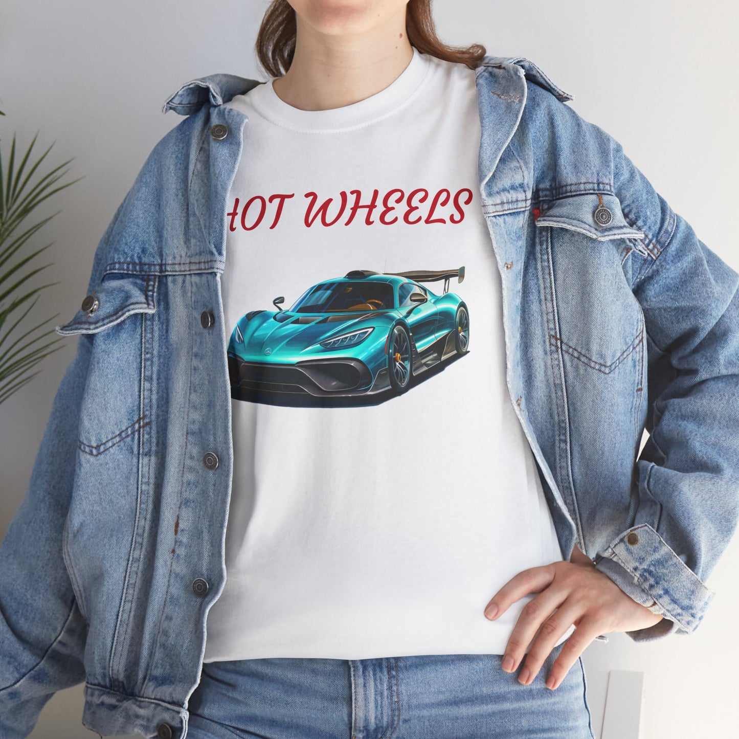 Princess Grace Hot Wheels Unisex Heavy Cotton Tee Cool Car Graphic T-Shirt for Automotive Enthusiasts