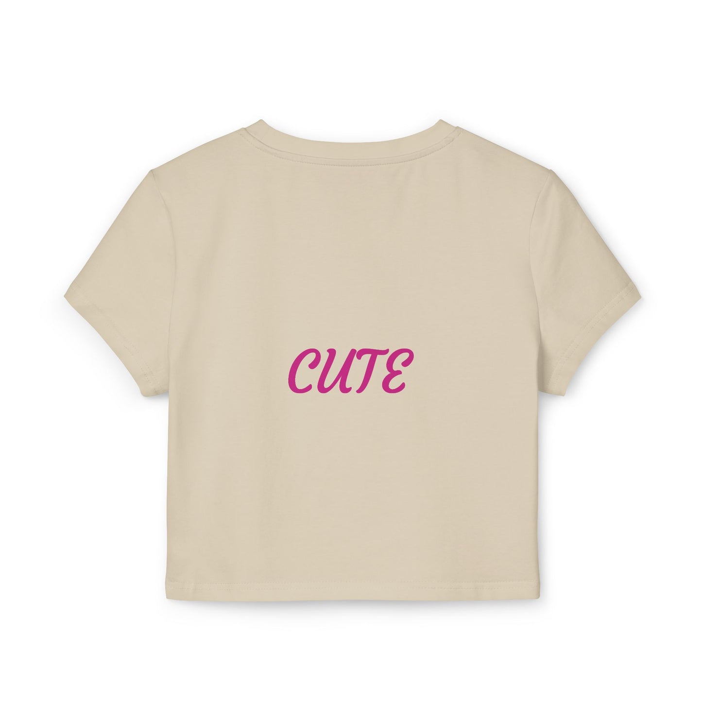 Princess Grace Trendy Women's Baby Tee with Cool Bear Design Cute & Fun Casual Shirt for Everyday Wear