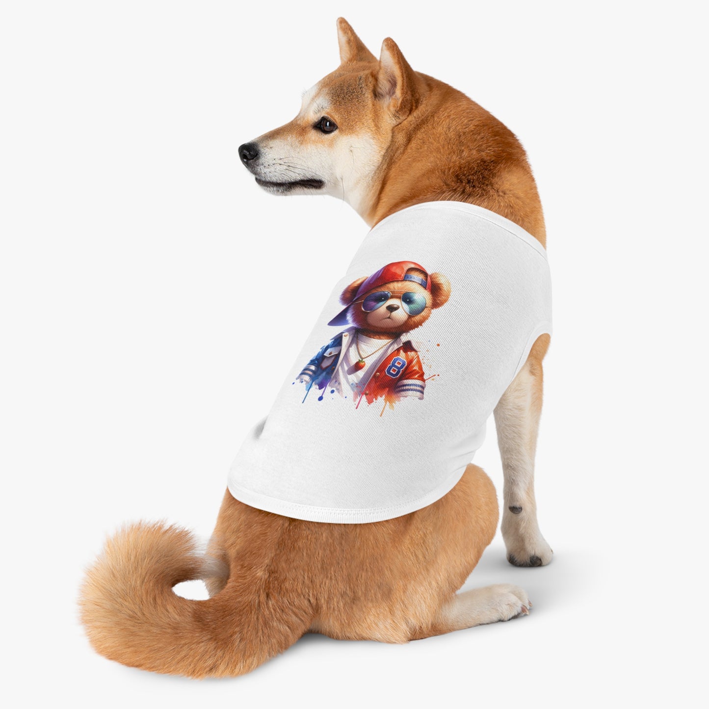Princess Grace CUTE Cool Bear Pet Tank Top Stylish Dog Apparel for Fun Outings