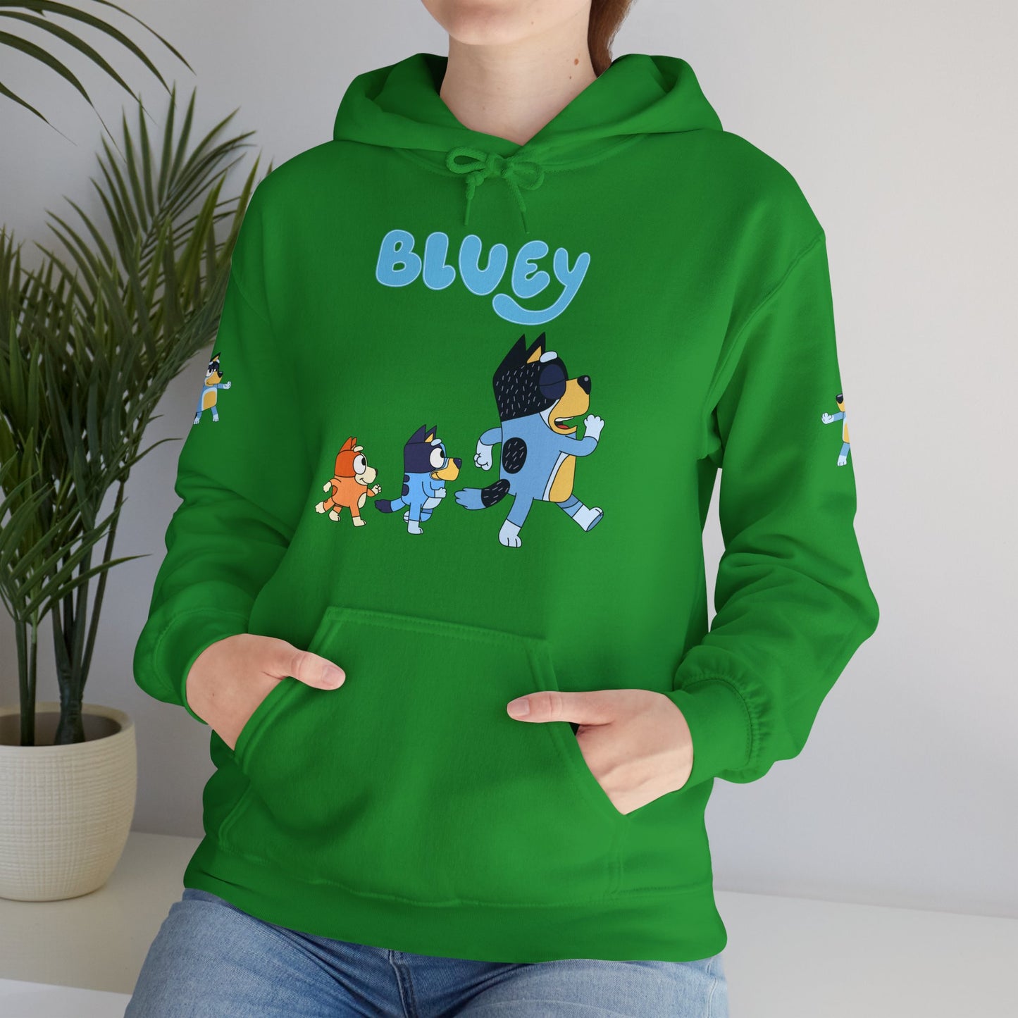 Princess Grace Bluey Unisex Hoodie Cozy Cartoon Sweatshirt for Kids & Adults