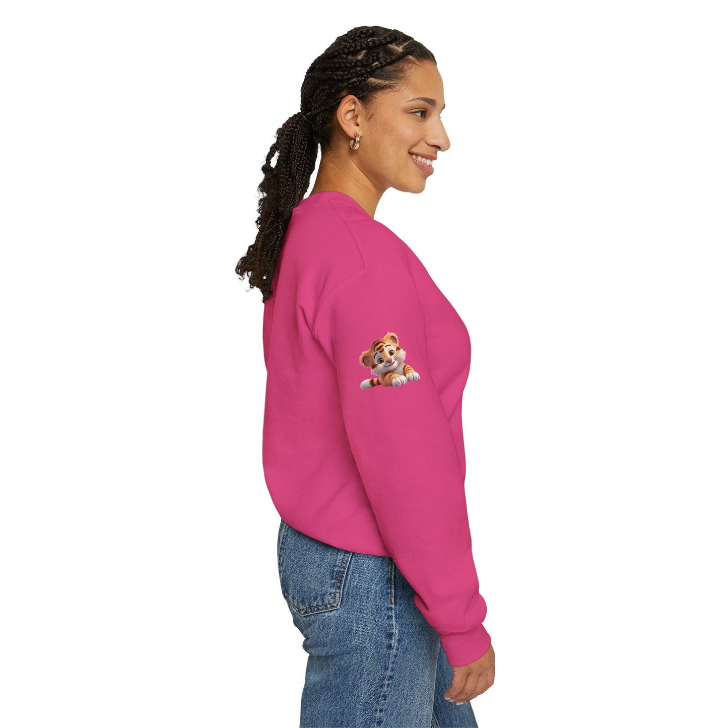 Princess Grace Cute Tiger Unisex Heavy Blen Crewneck Sweatshirt