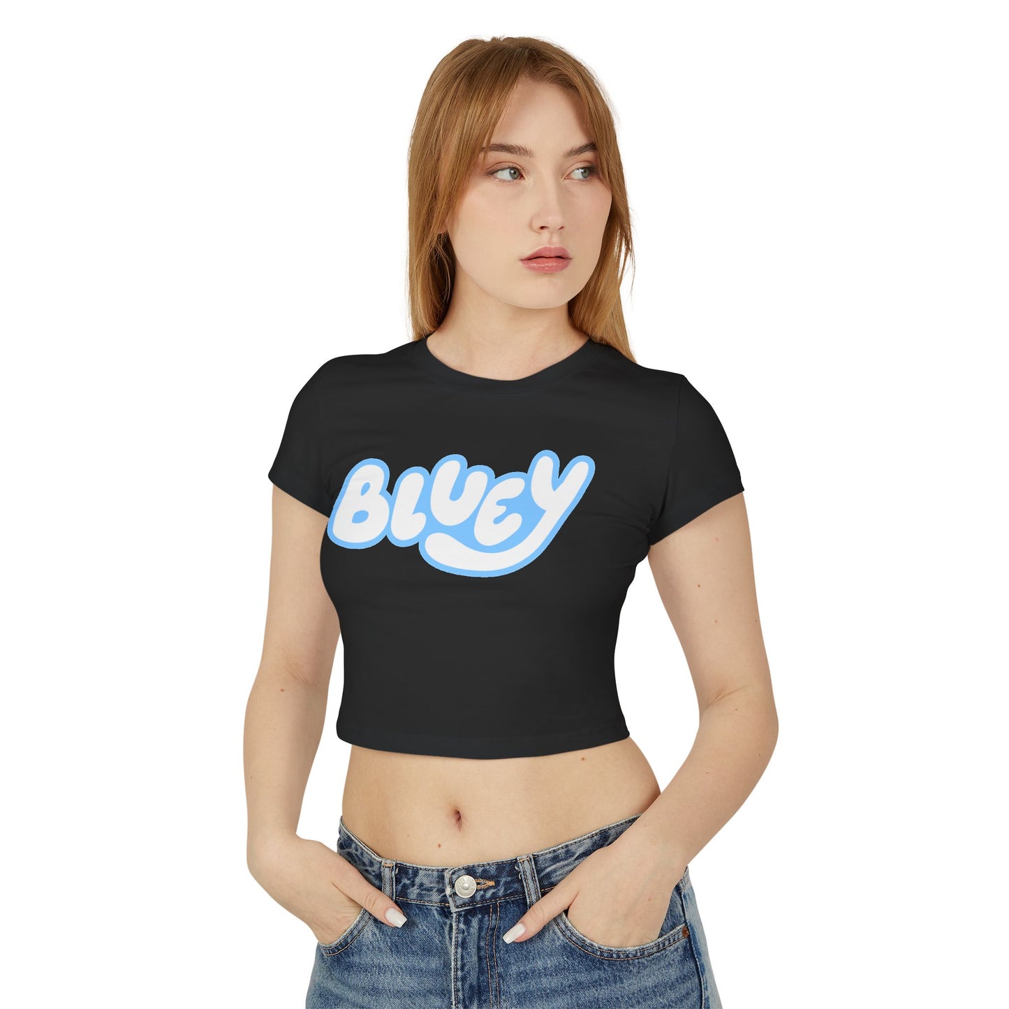 Princess Grace Cute Bluey Women's Baby Tee Playful Graphic Tee for Fans