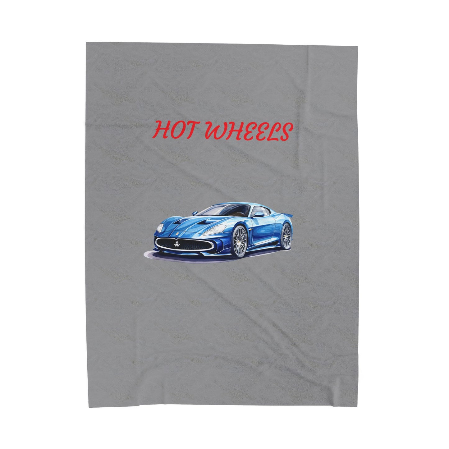 Princess Grace Hot Wheels Velveteen Plush Blanket Cozy Car Themed Throw for Kids and Car Enthusiasts