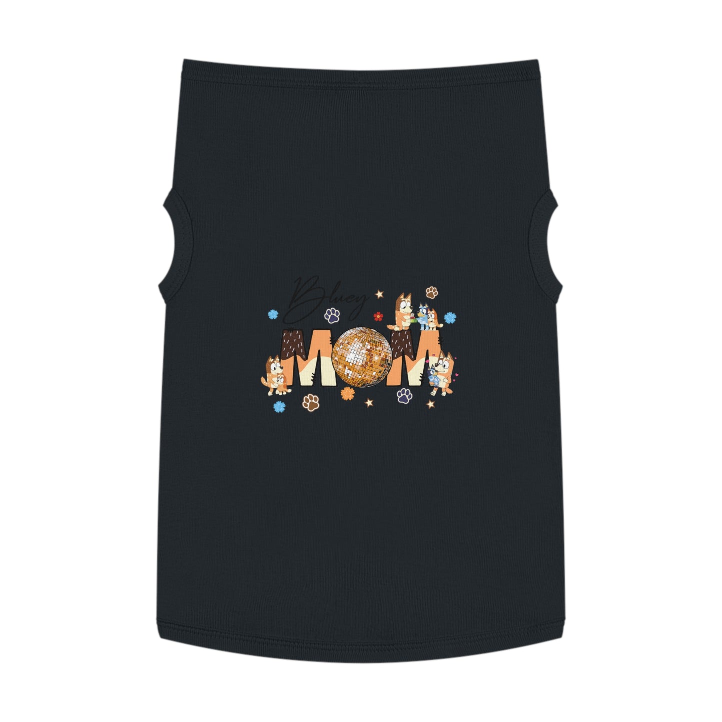 Princess Grace BLUEY Disco Dog Mom Tank Top Fun Pet Apparel for Dog Lovers