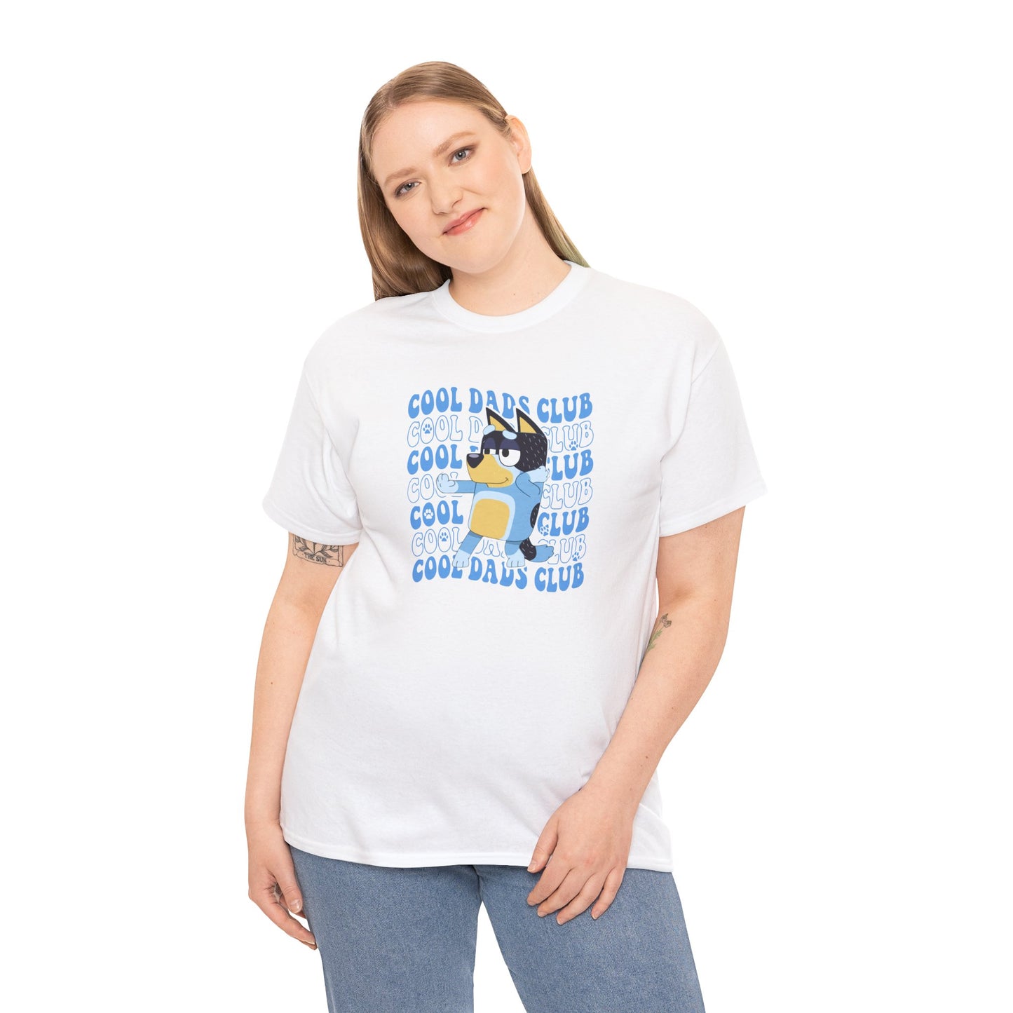 Princess Grace Bluey Cool Dads Club Unisex Heavy Cotton Tee