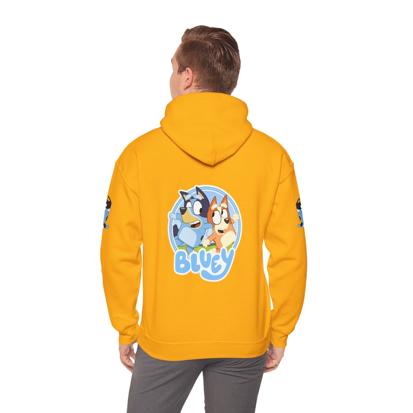 Princess Grace Bluey Unisex Heavy Blend Hoodie Cozy Cartoon Sweatshirt for Kids & Adults
