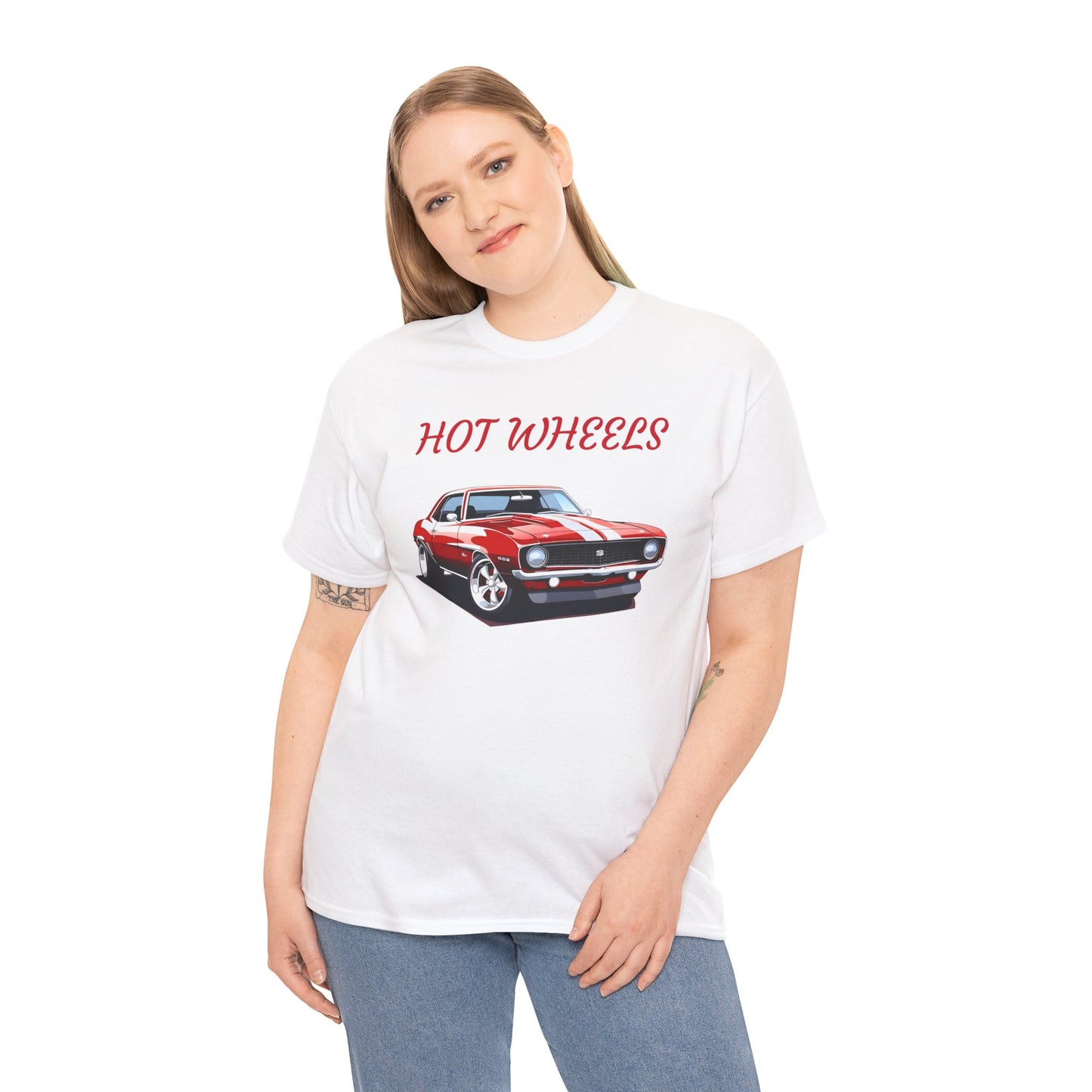 Princess Grace Hot Wheels Graphic Unisex Heavy Cotton Tee Perfect for Car Enthusiasts
