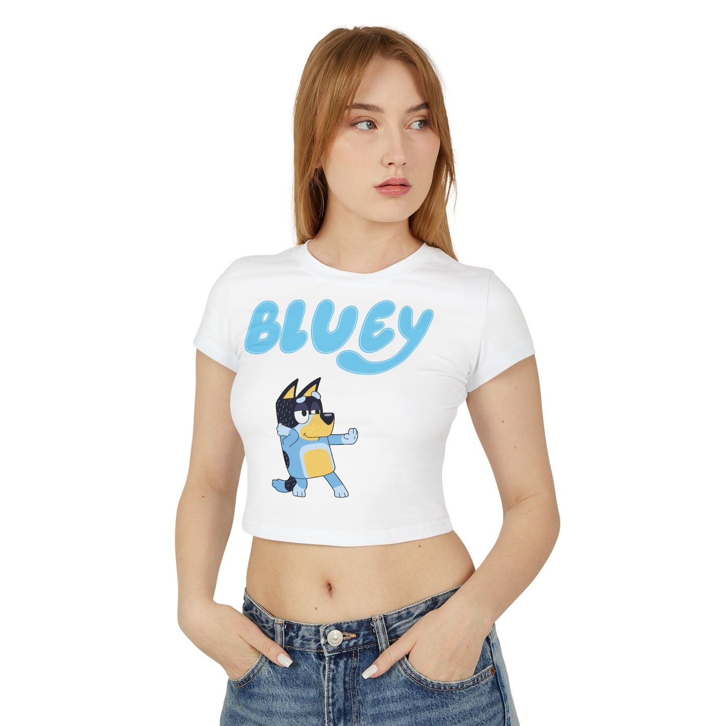 Princess Grace Bluey Women's Baby Tee Cute Cartoon Graphic