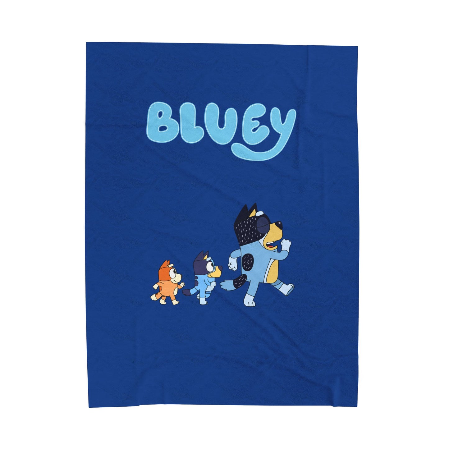 Princess Grace Bluey Velveteen Plush Blanket Cozy Kids Throw for Comfort & Playtime