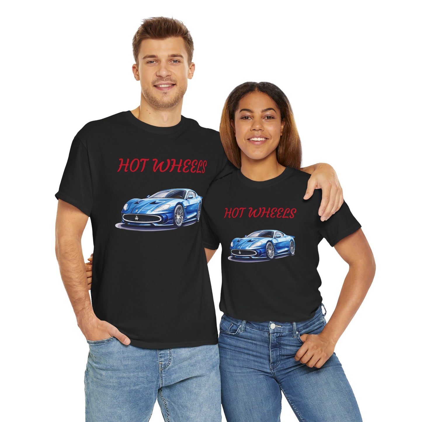 Princess Grace Hot Wheels Unisex Heavy Cotton Tee Classic Car Graphic T-Shirt for Auto Enthusiasts
