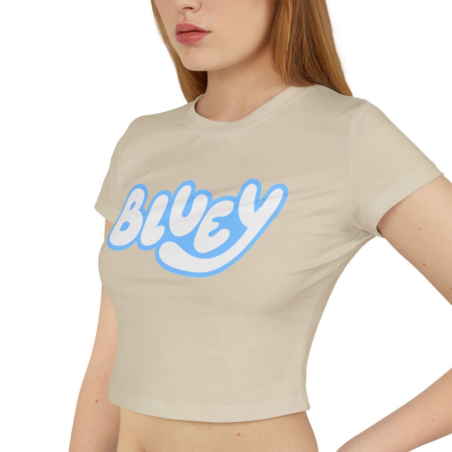 Princess Grace Cute Bluey Women's Baby Tee Playful Graphic Tee for Fans