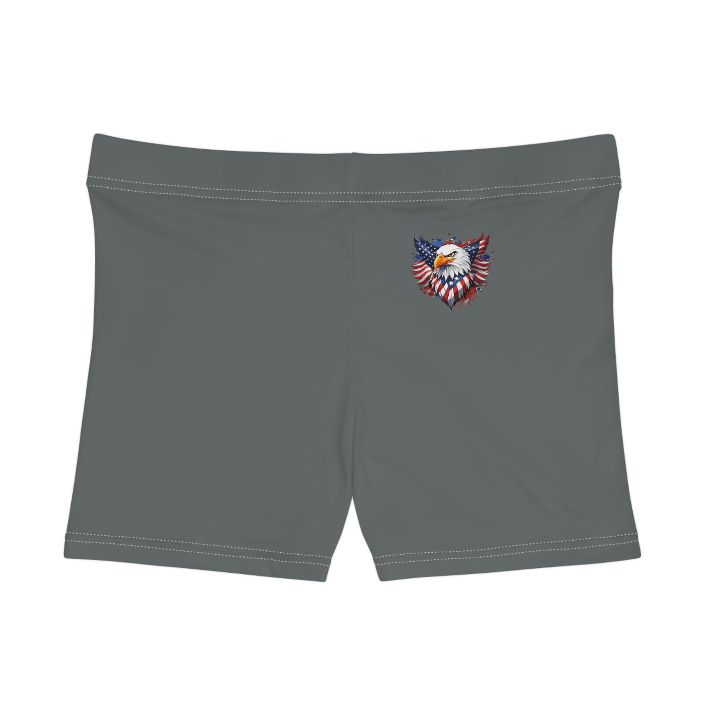 Princess Grace Patriotic Eagle Women's Shorts Red, White, and Blue Design