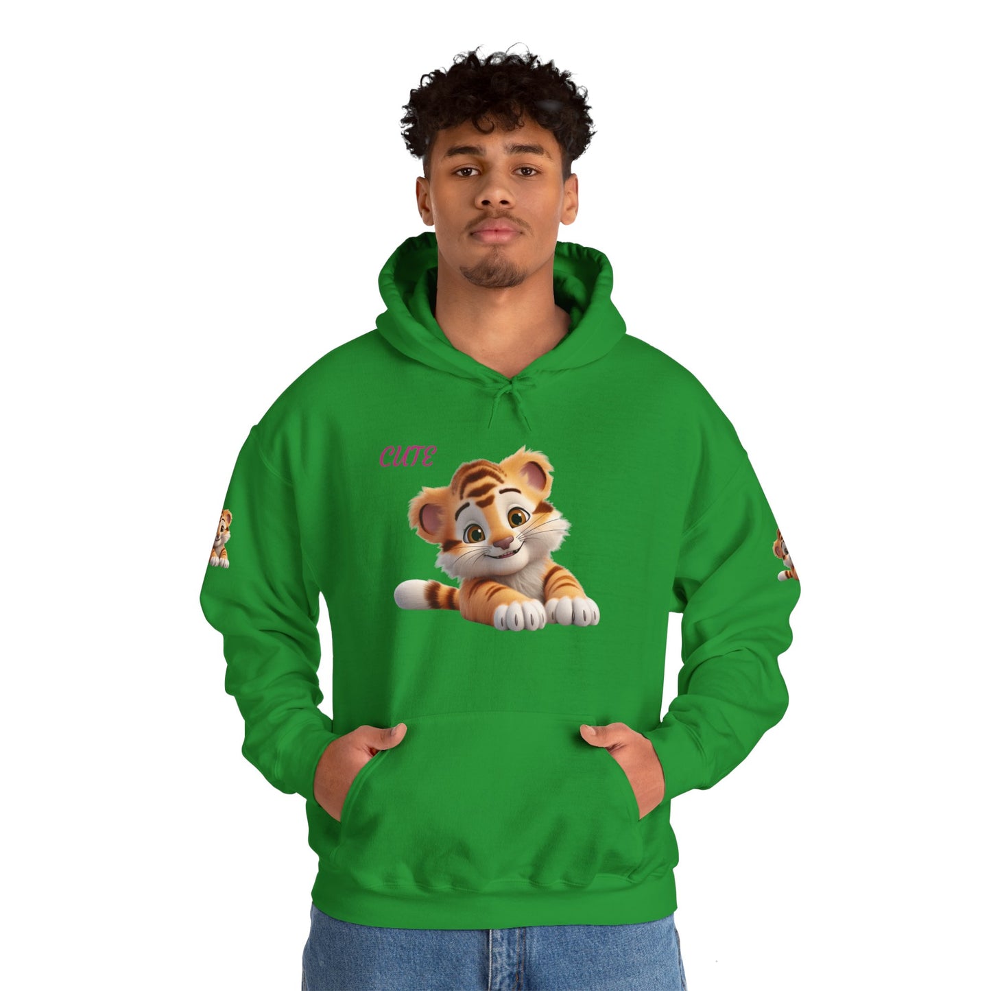 Princess Grace Cute Tiger Design Unisex Heavy Blend Hooded Sweatshirt
