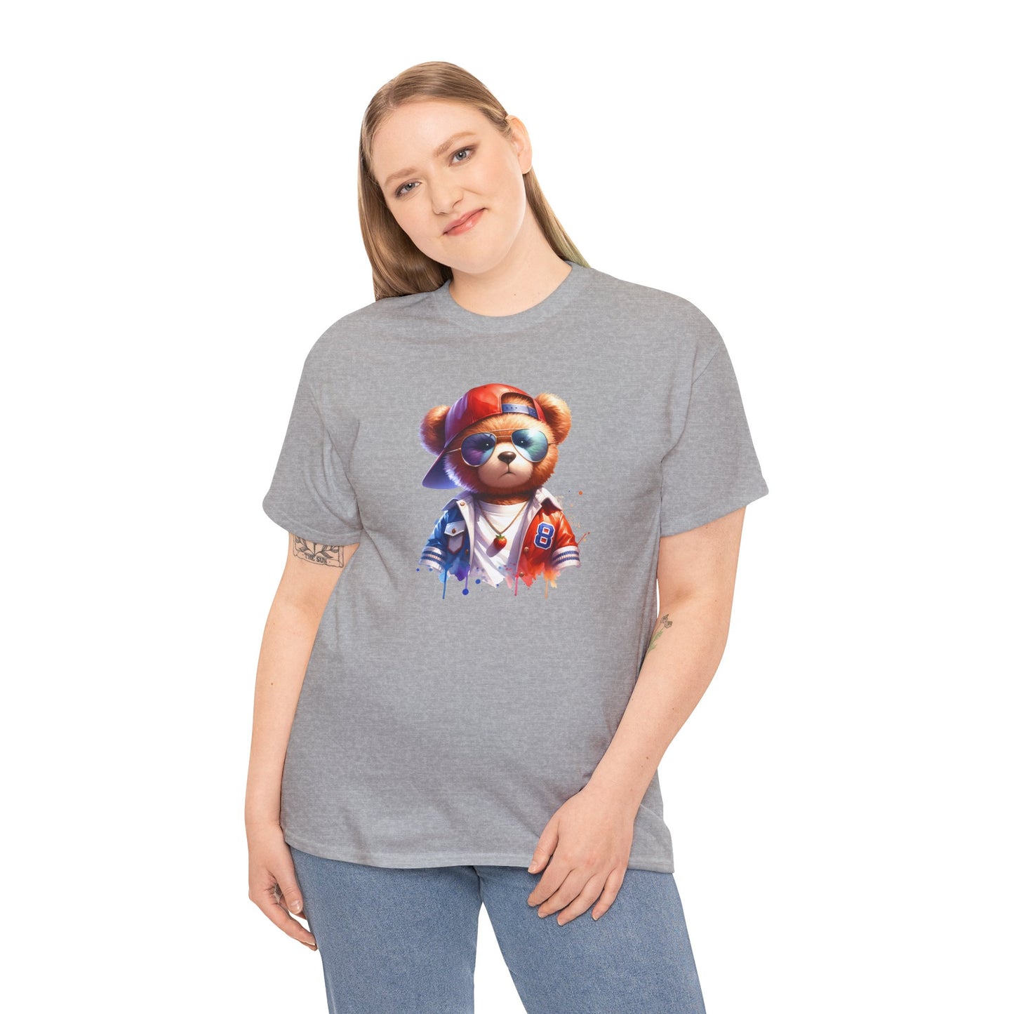 Princess Grace Cool Bear Graphic Unisex Heavy Cotton Tee