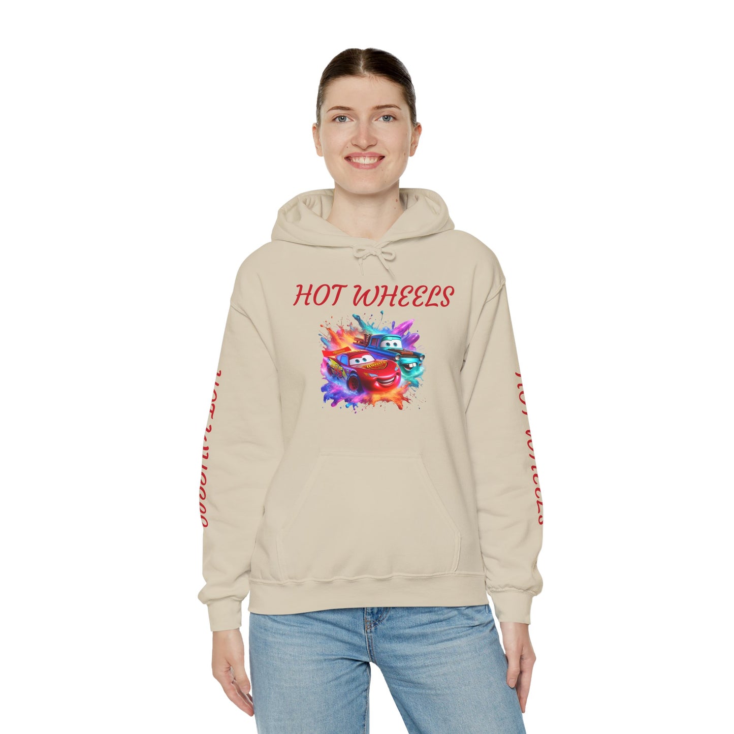 Princess Grace Cool Hot Wheels Unisex Hooded Sweatshirt Perfect for Car Enthusiasts