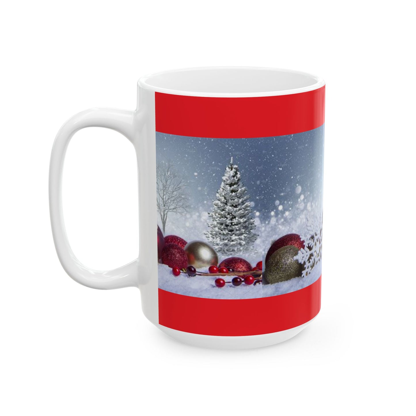 Princess Grace Festive Winter Wonderland Ceramic Mug Perfect Holiday Gift