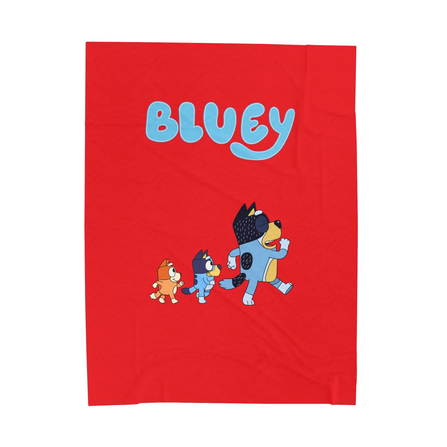 Princess Grace Bluey Velveteen Plush Blanket Cozy Kids Blanket for Playtime & Naptime