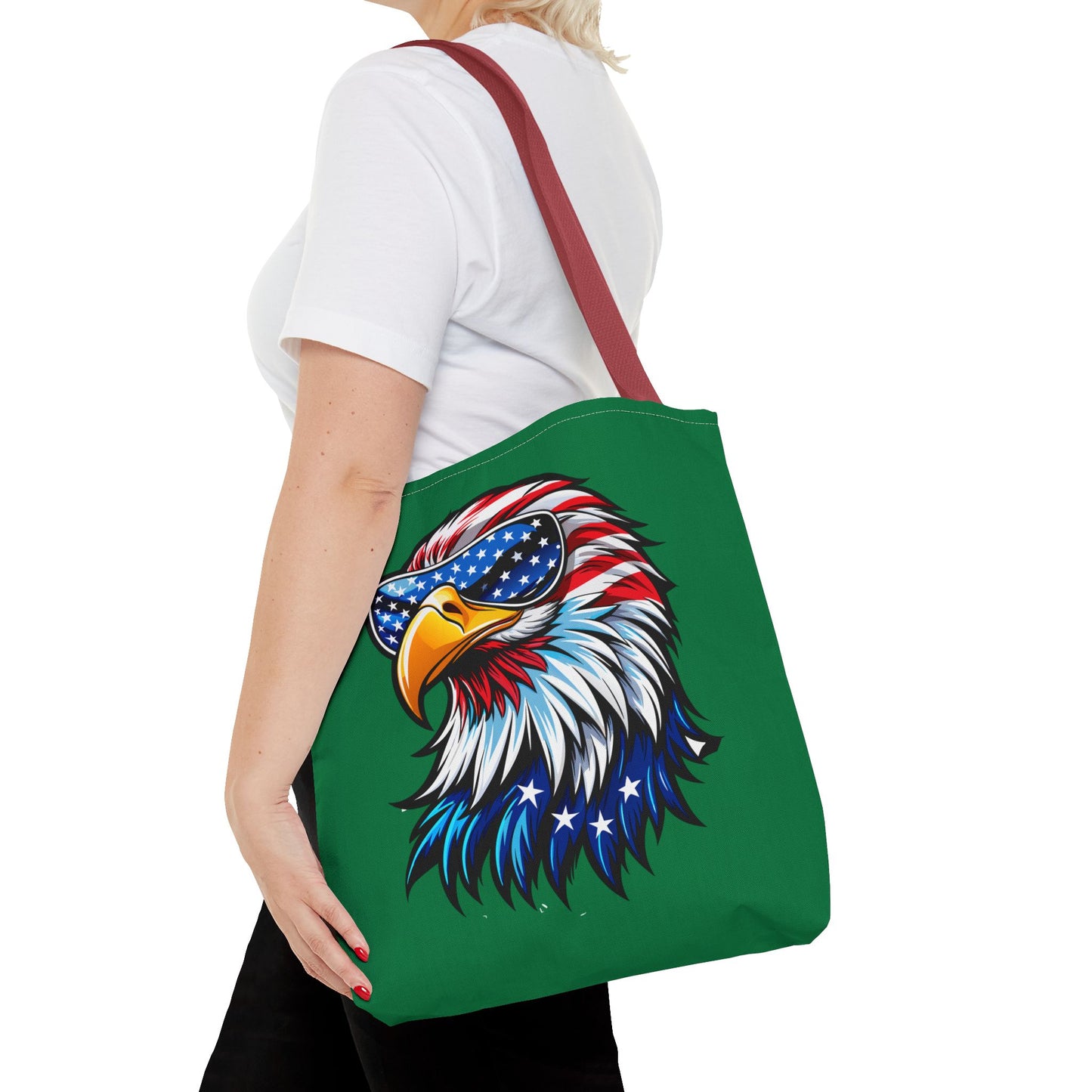 Princess Grace American Eagle Tote Bag Patriotic Eagle Design for Independence Day & Everyday Use