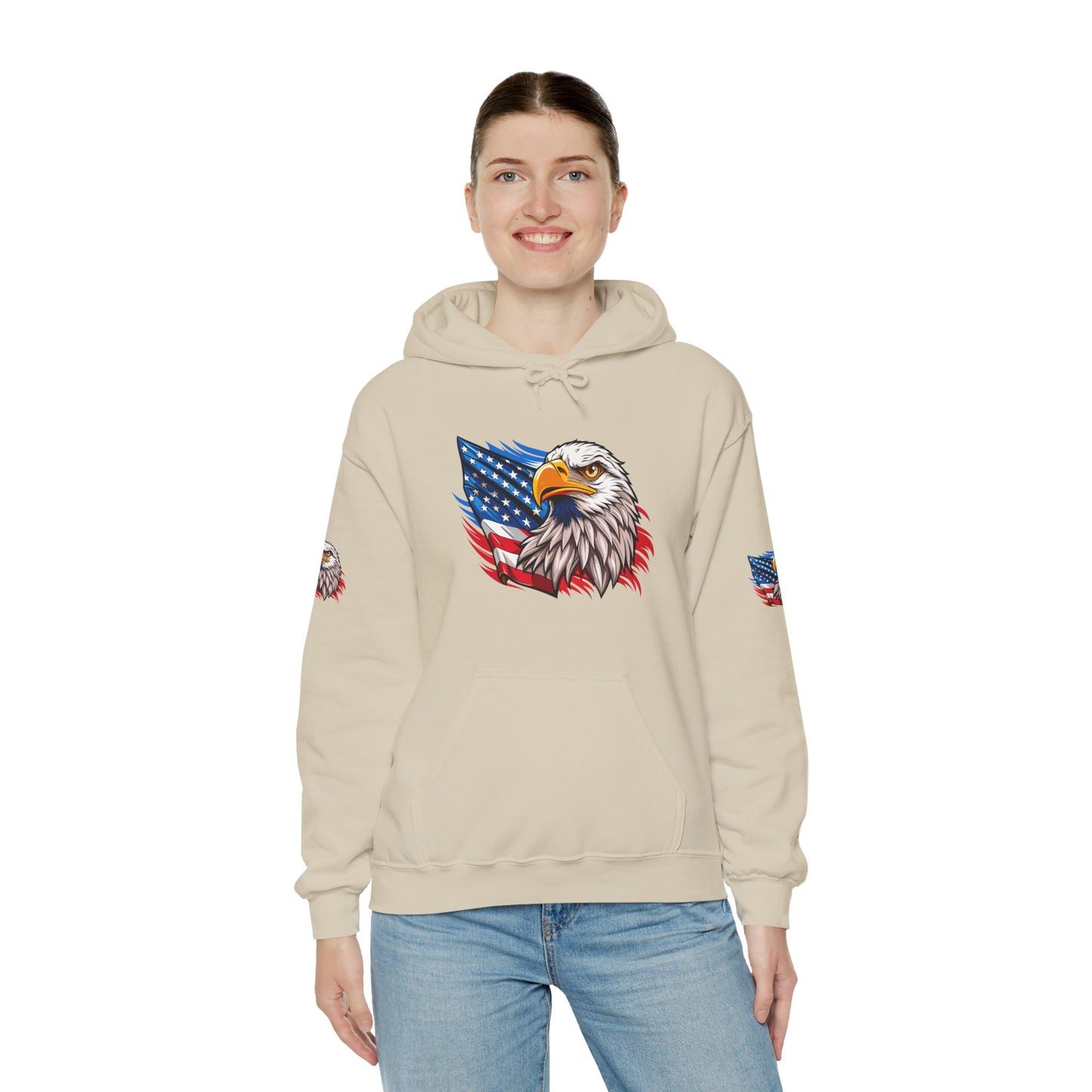 Princess Grace Patriotic Eagle Unisex Heavy Blend Hoodie