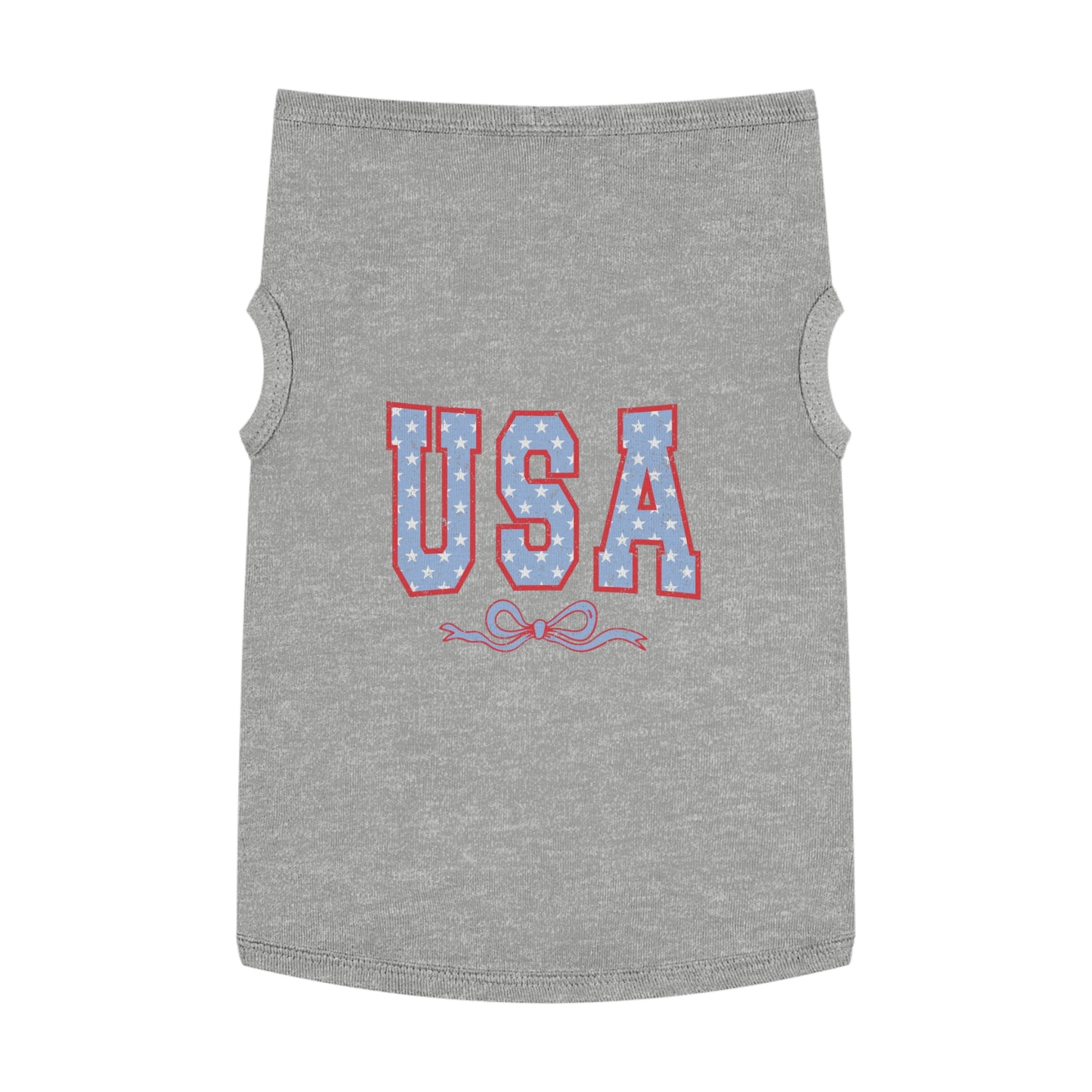 Princess Grace USA Stars Pet Tank Top Patriotic Dog Apparel for 4th of July & Independence Day