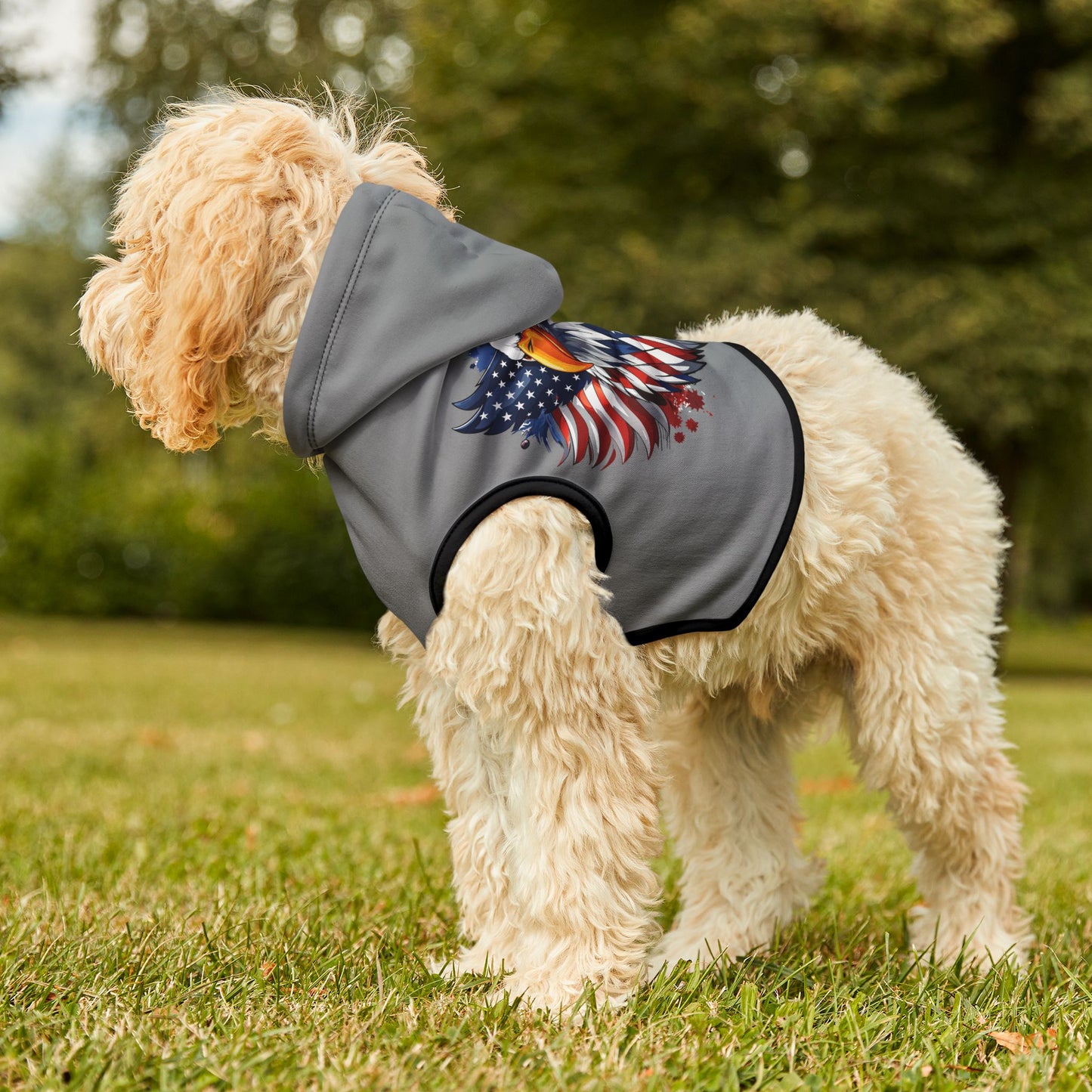 Princess Grace Patriotic Pet Hoodie