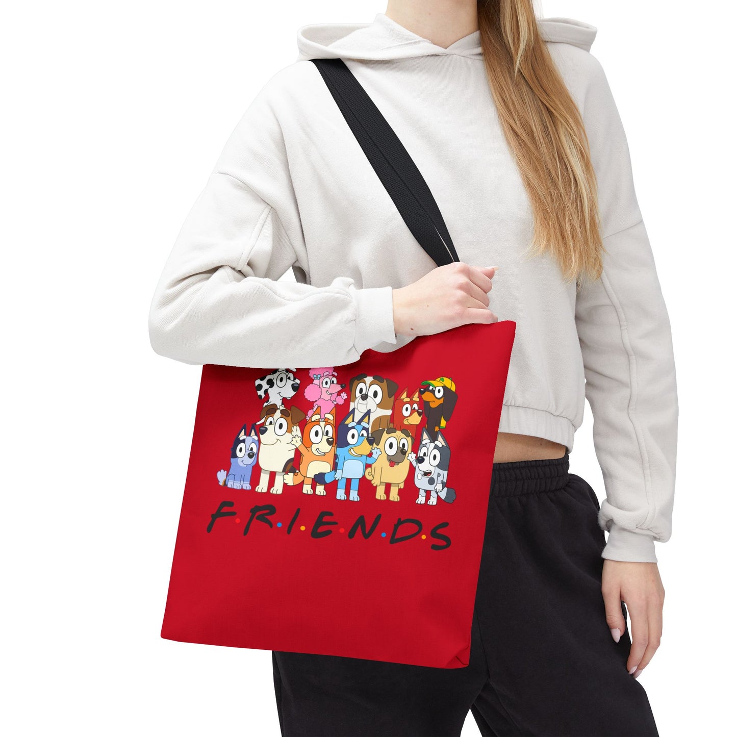 Princess Grace Colorful Cartoon Friends Tote Bag Perfect for Animal Lovers and Everyday Use
