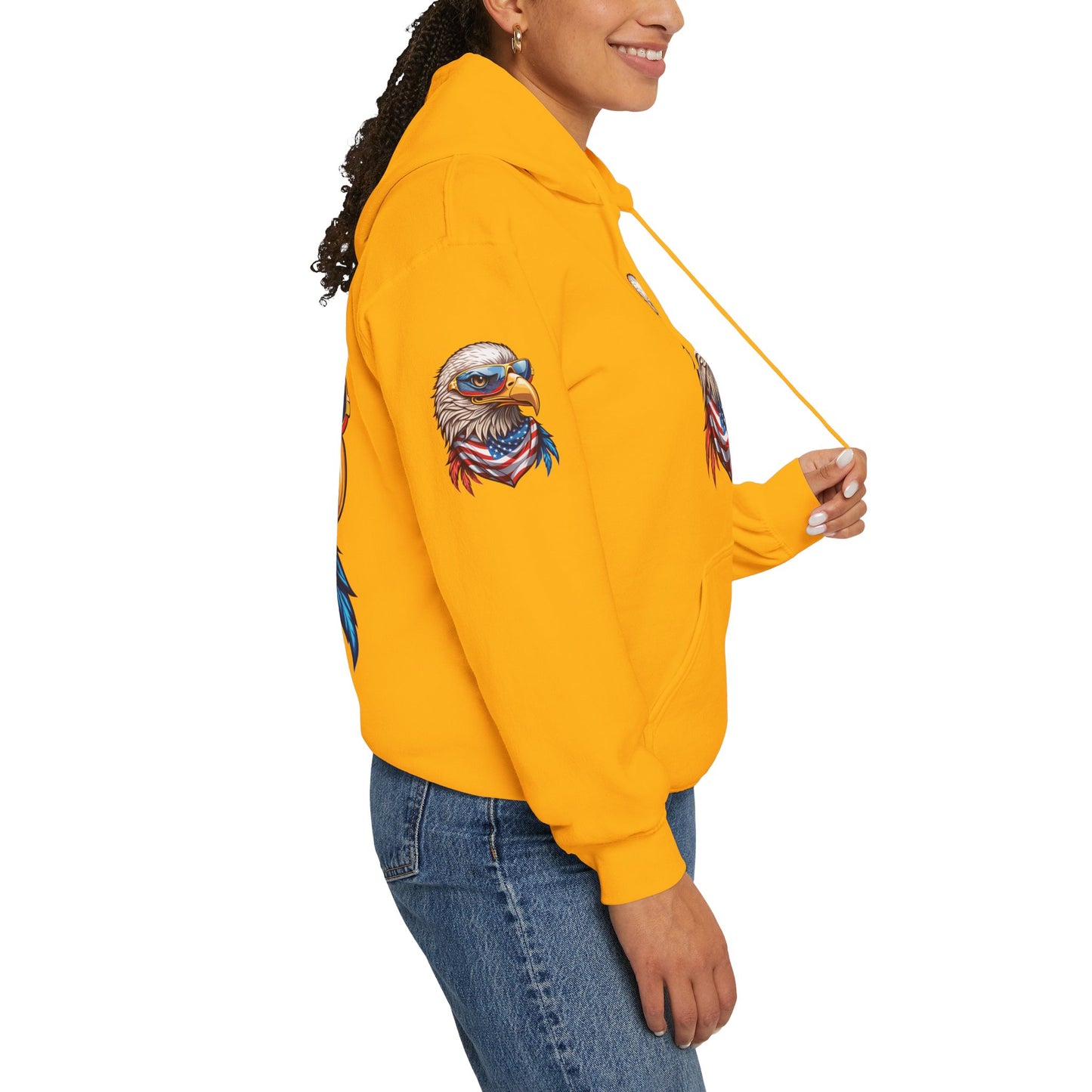 Princess Grace Patriotic American Eagle Hoodie Unisex Heavy Blend Sweatshirt