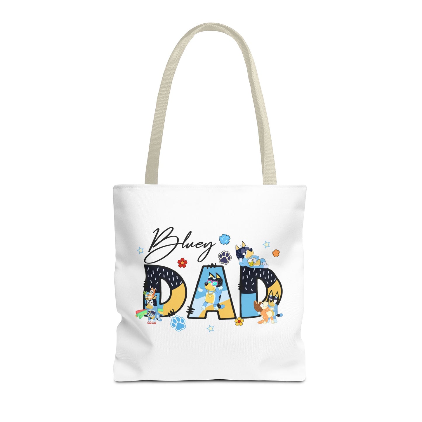 Princess Grace Bluey Dad Tote Bag Fun & Playful Accessory for Dog Lovers