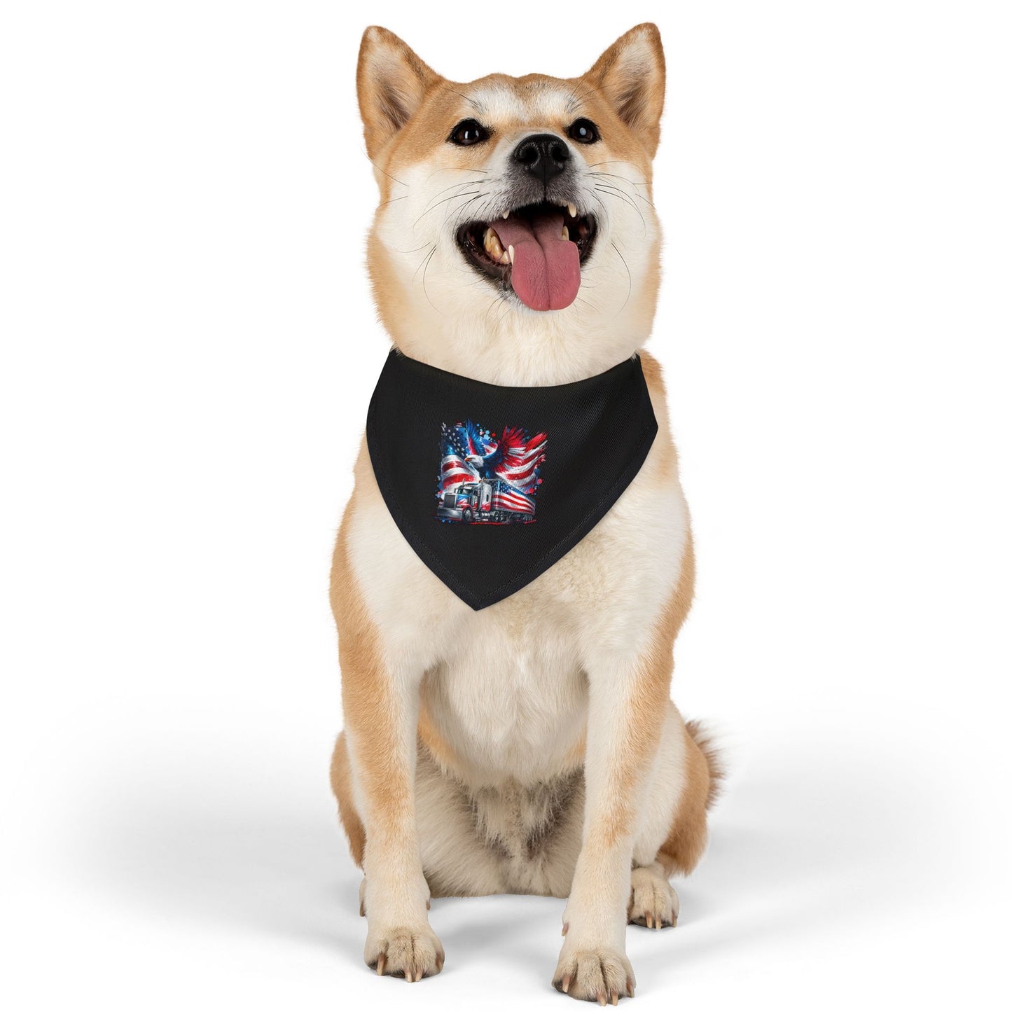 Princess Grace Patriotic Pet Bandana Collar USA Flag Design for Dogs