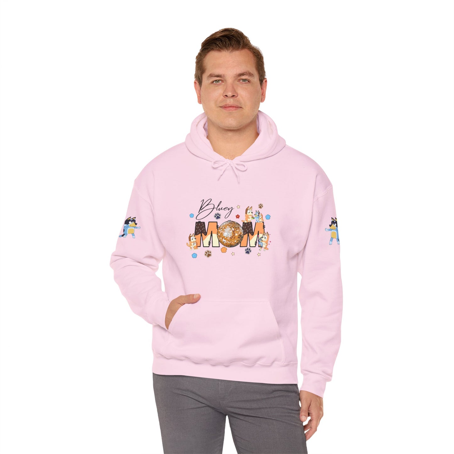 Princess Grace Bluey Blissful Mom Unisex Heavy Blend Hoodie Celebrate Motherhood with Style