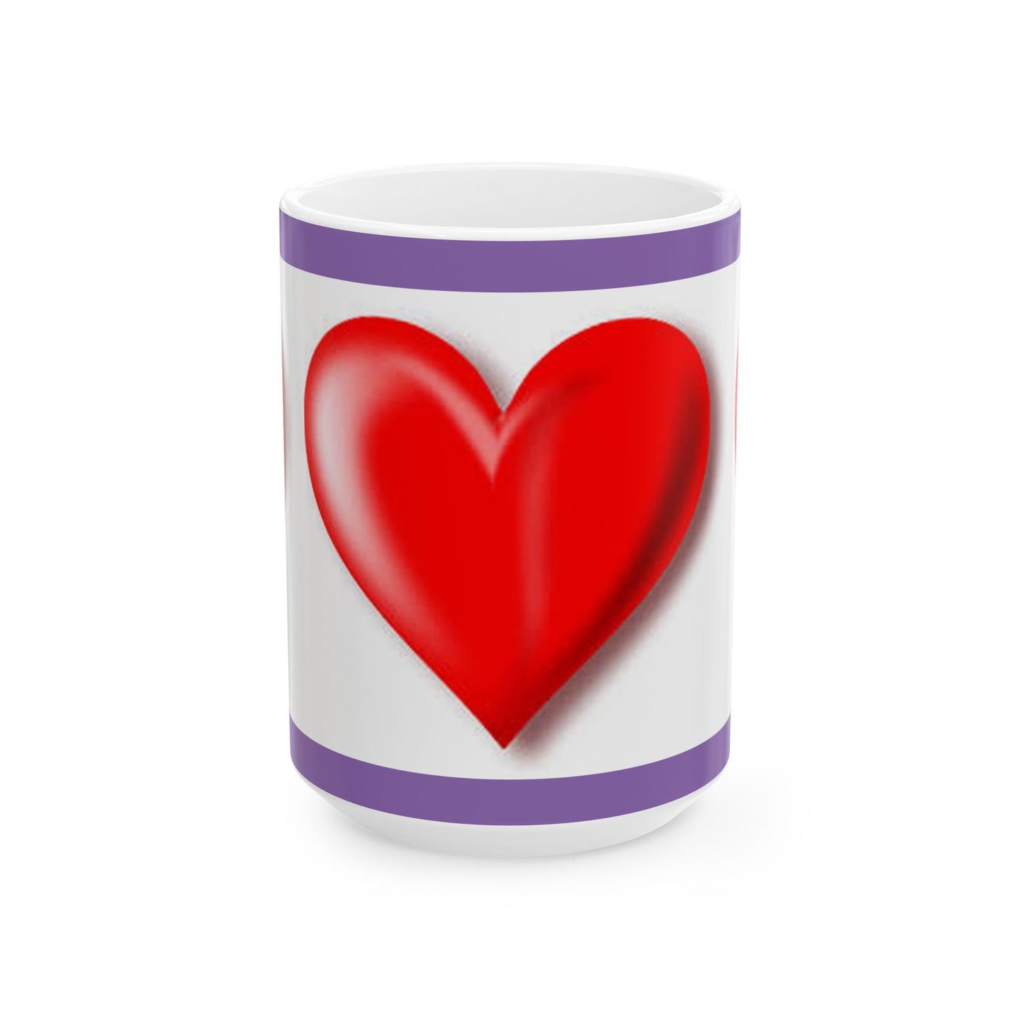 Princess Grace Heart Design Ceramic Mug 11oz & 15oz Perfect for Valentine’s Day or Everyday Love