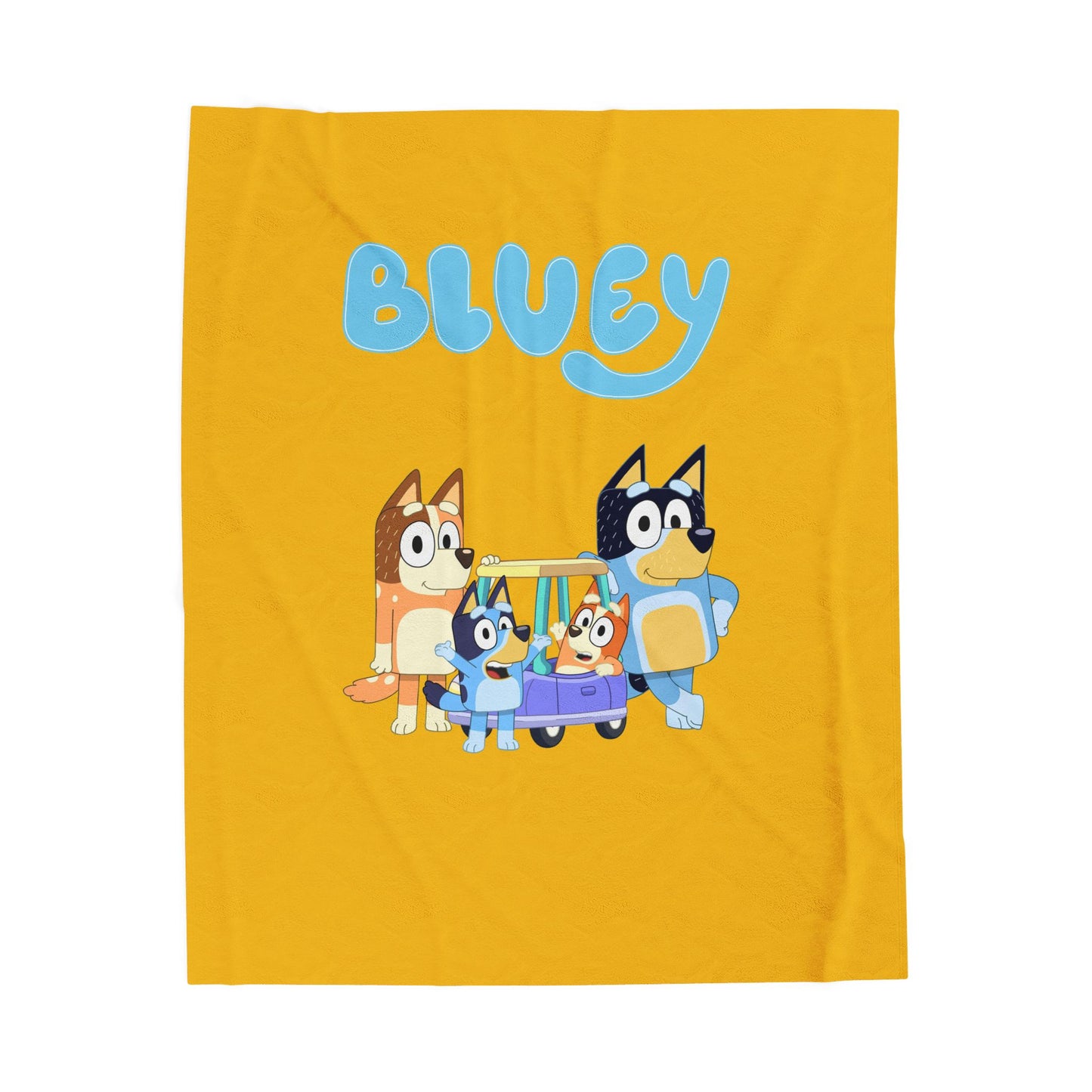 Princess Grace Cozy Bluey Velveteen Plush Blanket for Kids