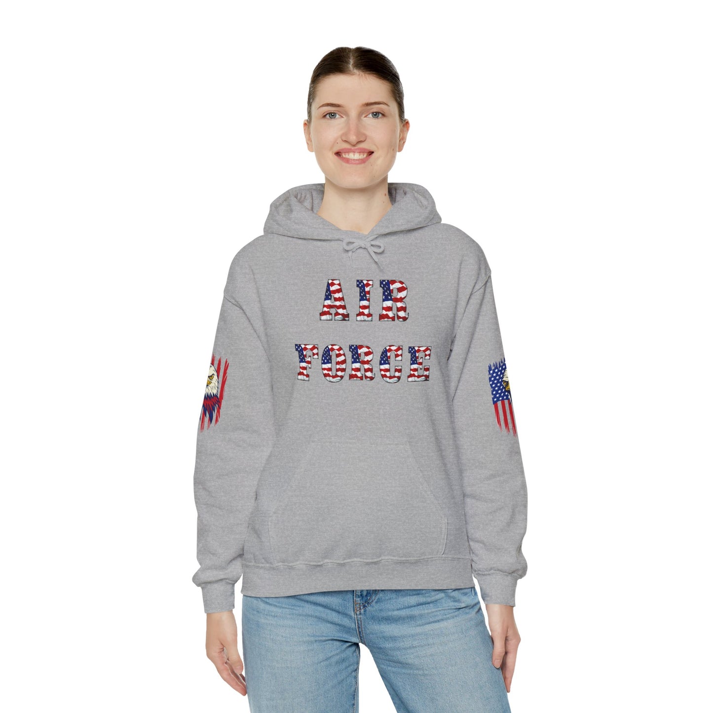 Princess Grace Unisex Air Force Hoodie with Eagle Design